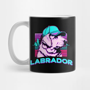 Labrador Synthwave Dog Lover Retriever Mug